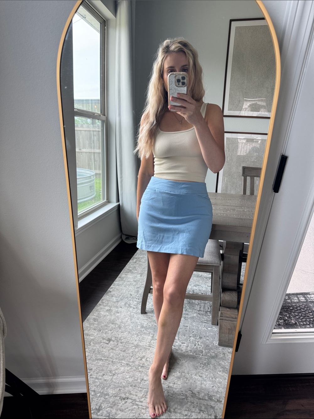 Cardinals Light Blue Women's Mini Skirt - Picture 2 of 9